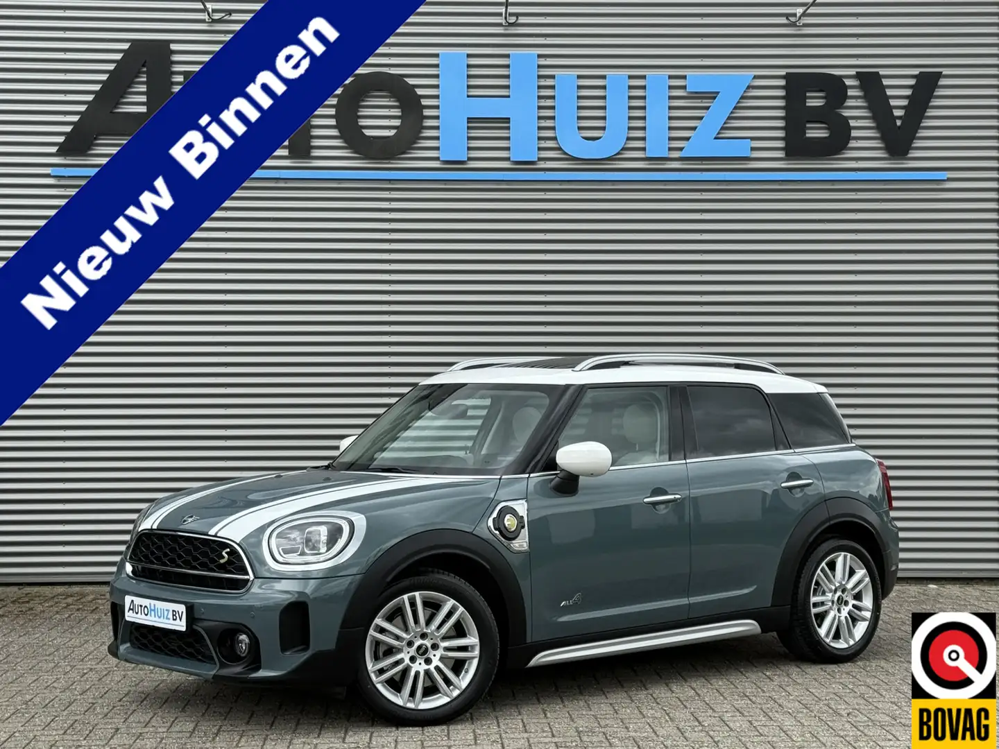MINI Cooper S Countryman Mini 2.0 E ALL4 Classic LED Leer PDC Carplay Panor Groen - 1