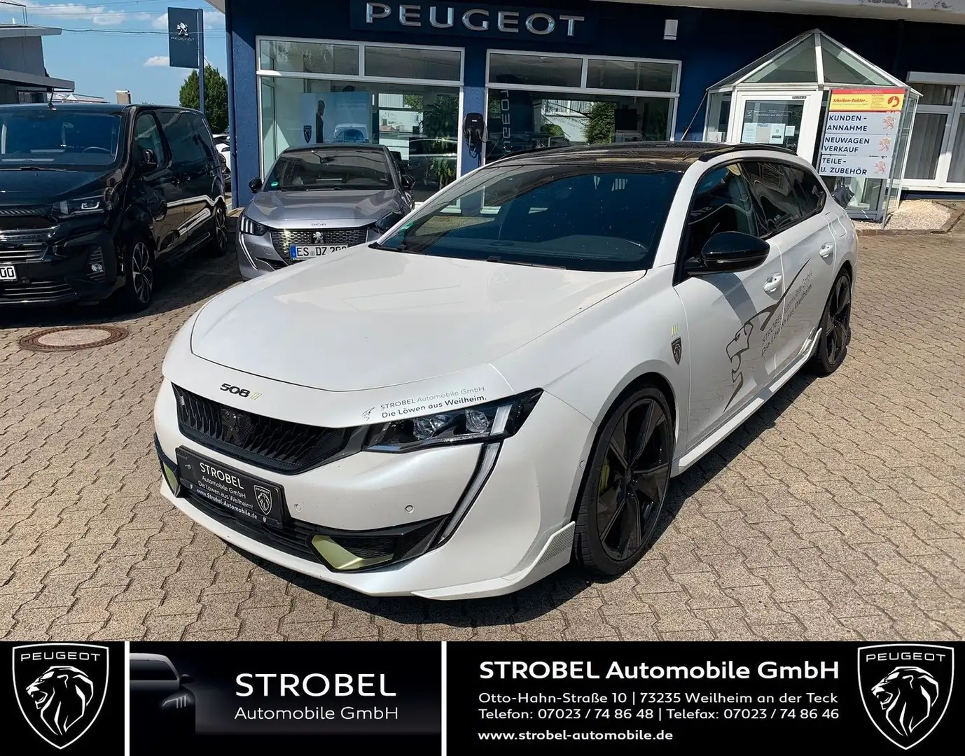 Peugeot 508 SW Hybrid4 PSE 360 e-EAT8 Schiebdach/LED Blanc - 1