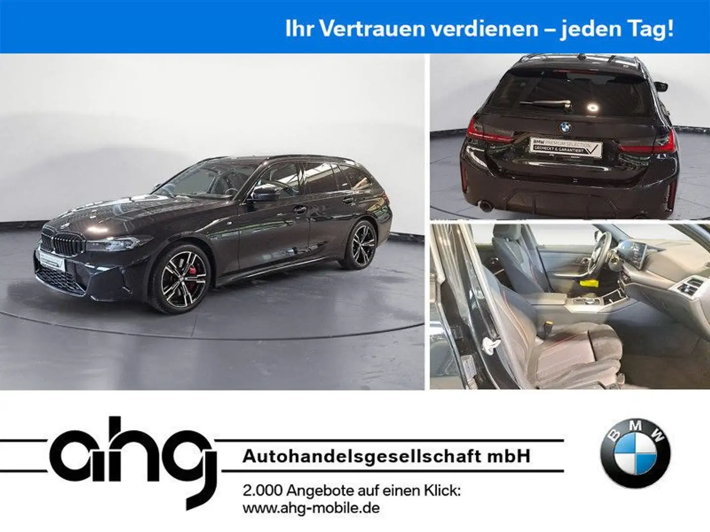 BMW 320 d Touring Aut. | M SPORT PRO | ACC | GARANTIE Schwarz - 1