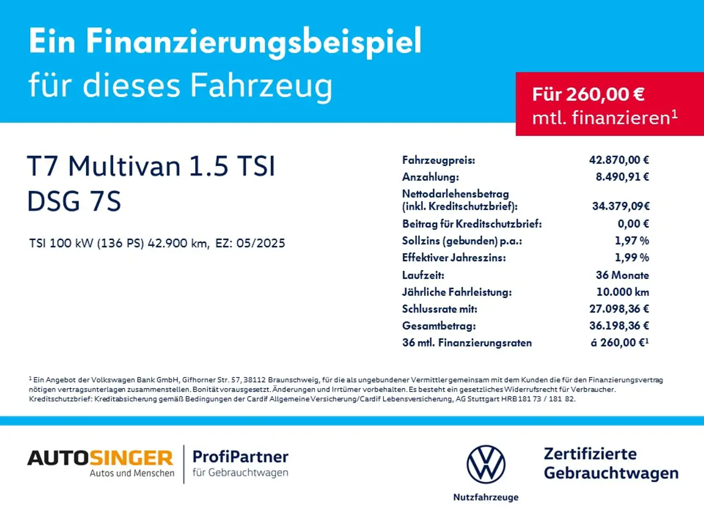 Volkswagen T7 Multivan 1.5 TSI DSG 7S *NAVI*LED*ACC*R-CAM* Rot - 2