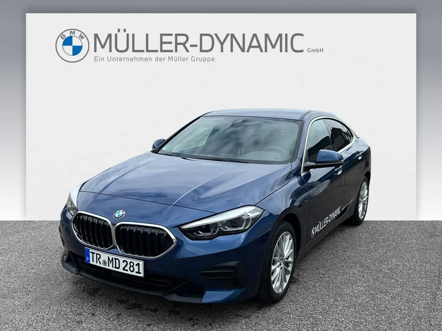 BMW 218 i GRAN COUPÈ LIVE COCK PROF PDC TEMPOMAT LENKRADHZ Blauw - 1