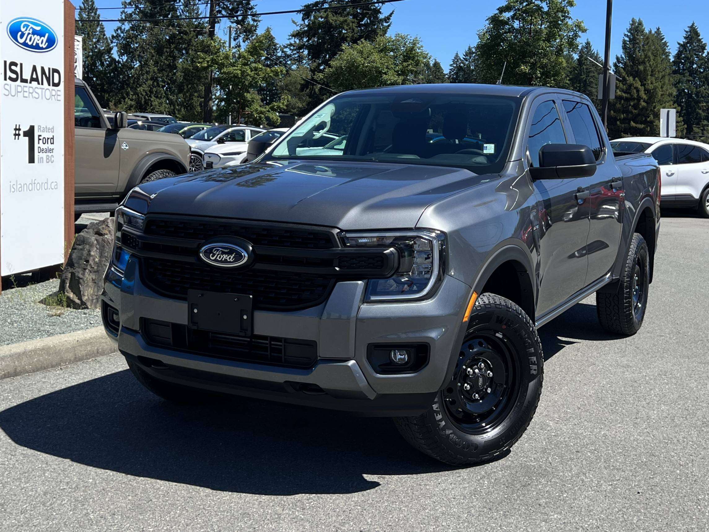 Gray 2026 Ford Ranger Pickup Truck Four-Wheel Drive Automatic