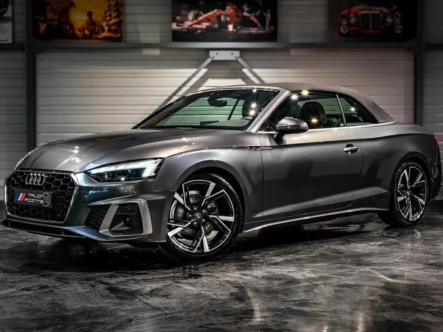 Audi A5 A5 Cabriolet 35 TDI 163 S tronic 7 S Line Gris - 1