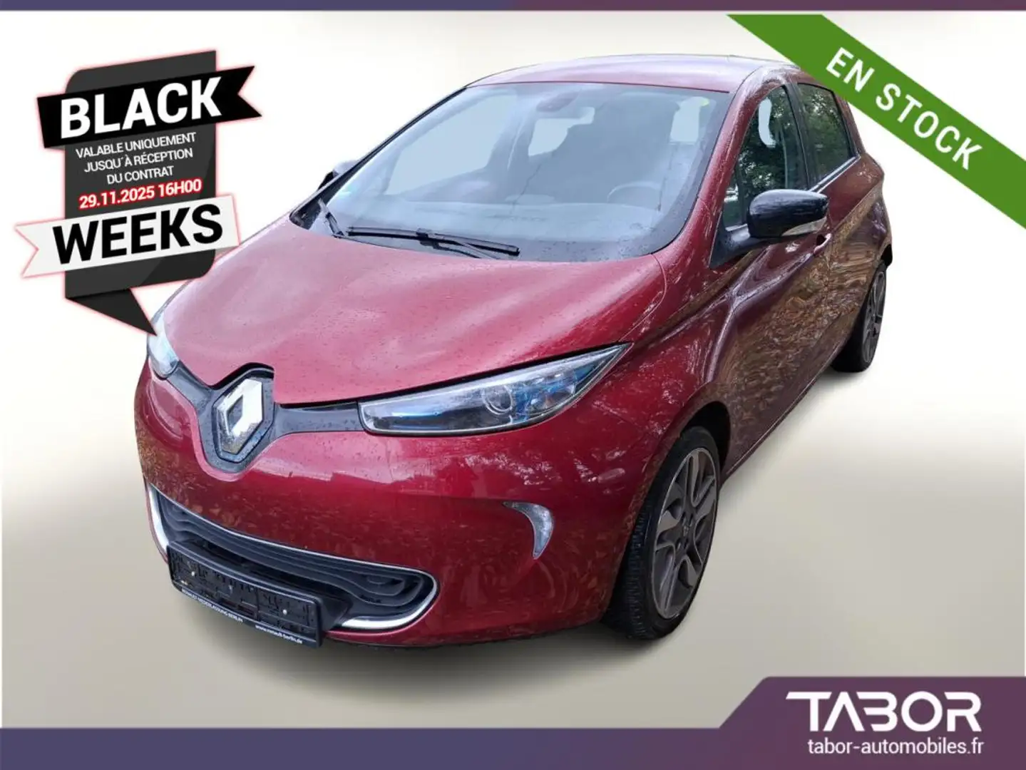Renault ZOE Q90 Intens batterie achat GPS cam Rouge - 1