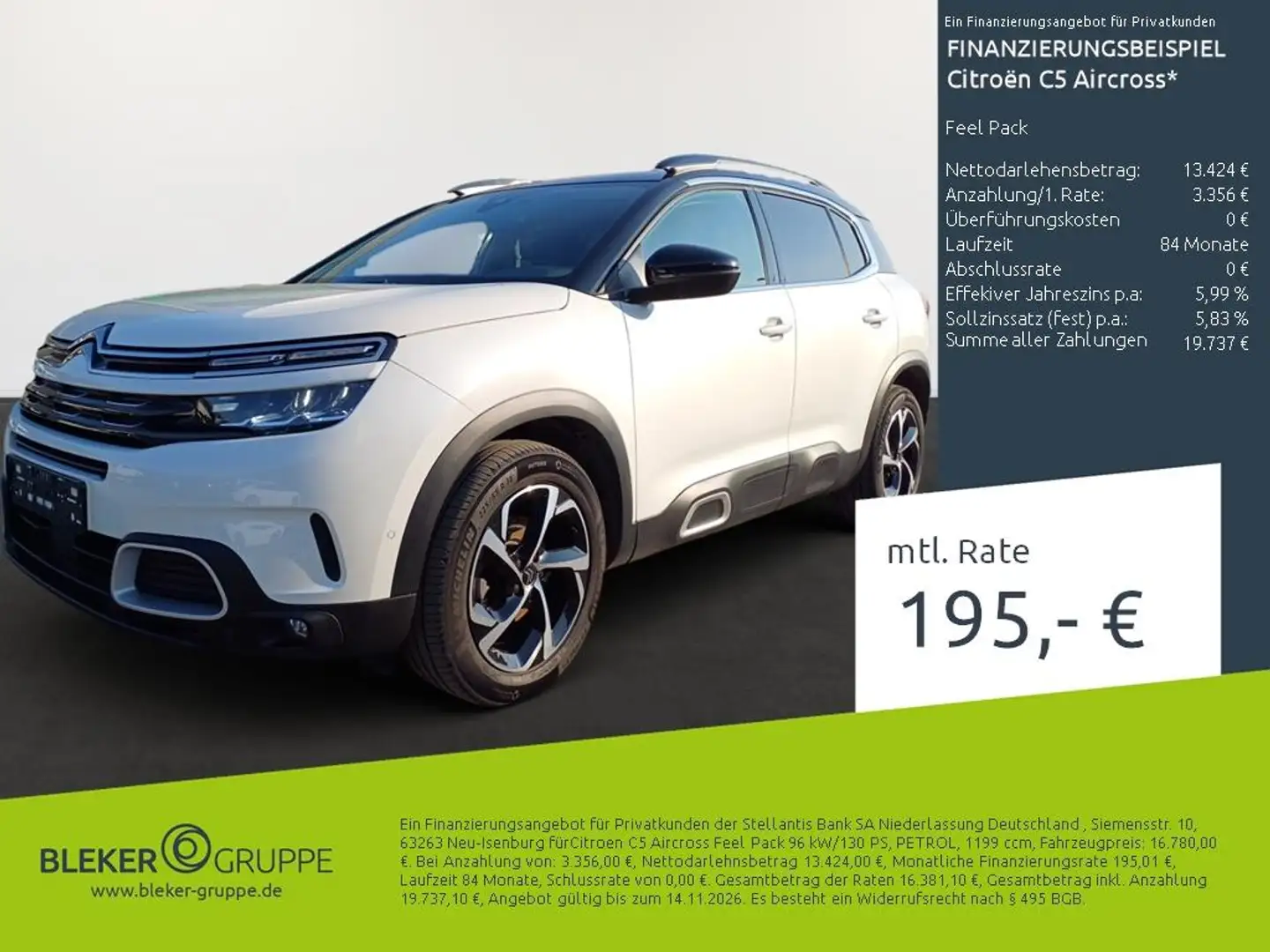 Citroen C5 Aircross Feel Pack Weiß - 1