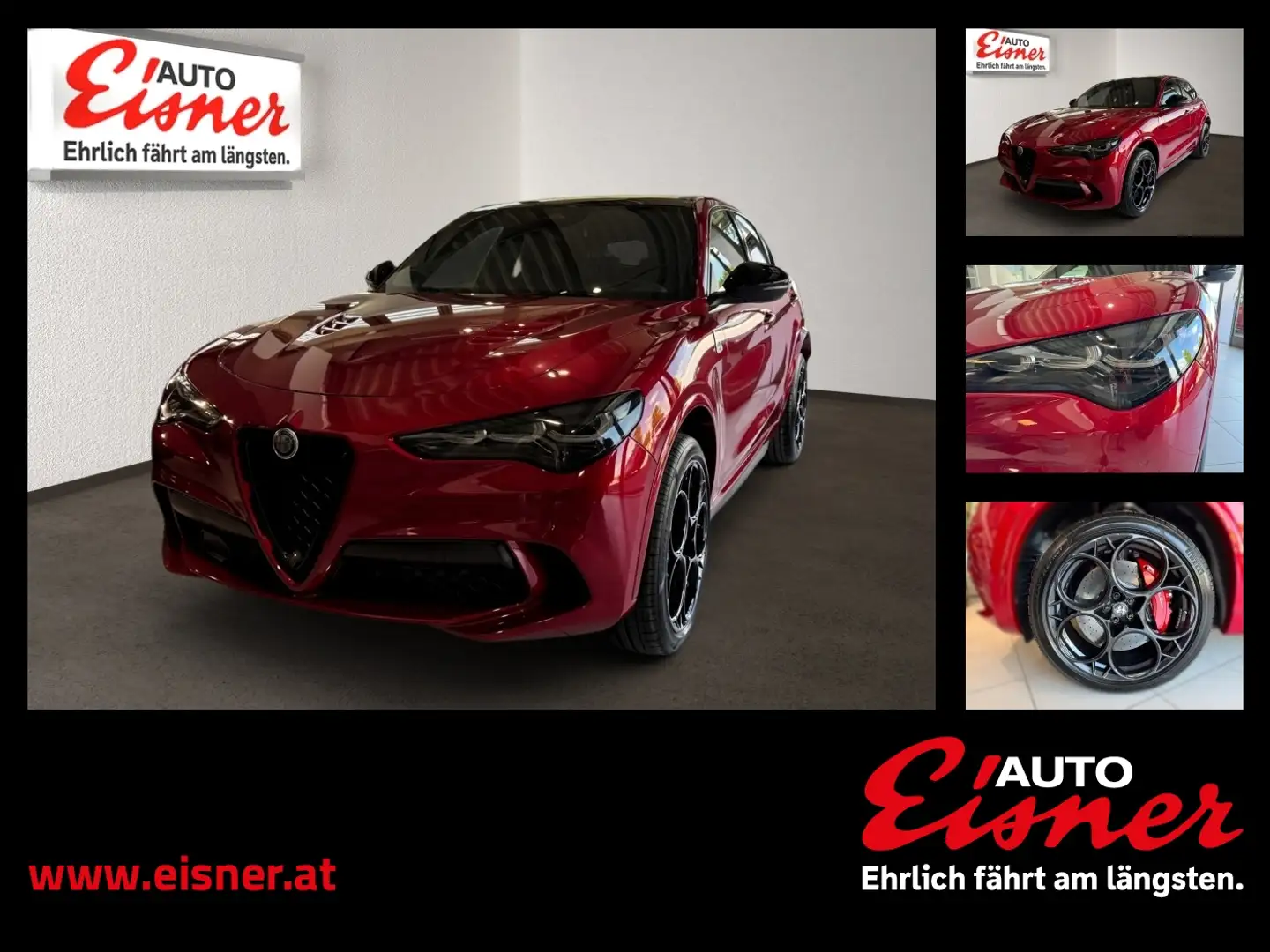 Alfa Romeo Stelvio QUADRIFOGLIO 2.9 V6 520 PS Sondermodell Roşu - 1