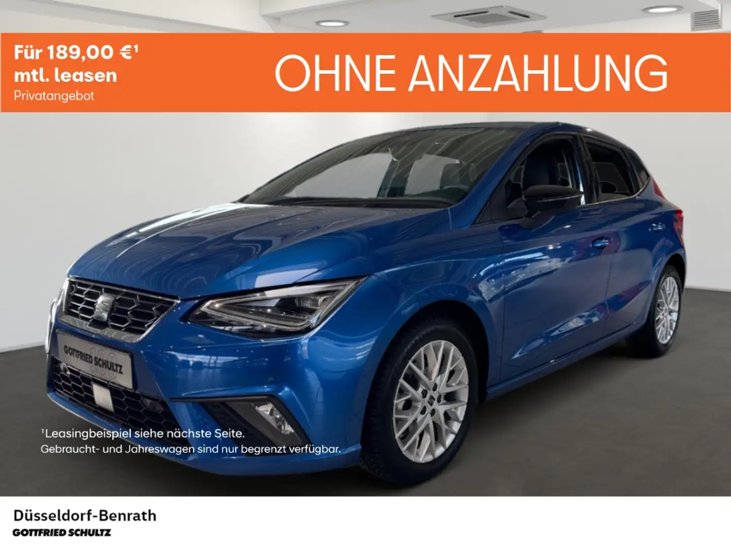 SEAT Ibiza FR 1.0 TSI DSG Voll-LED Navi Einparkhilfe Rückfahr Blau - 1
