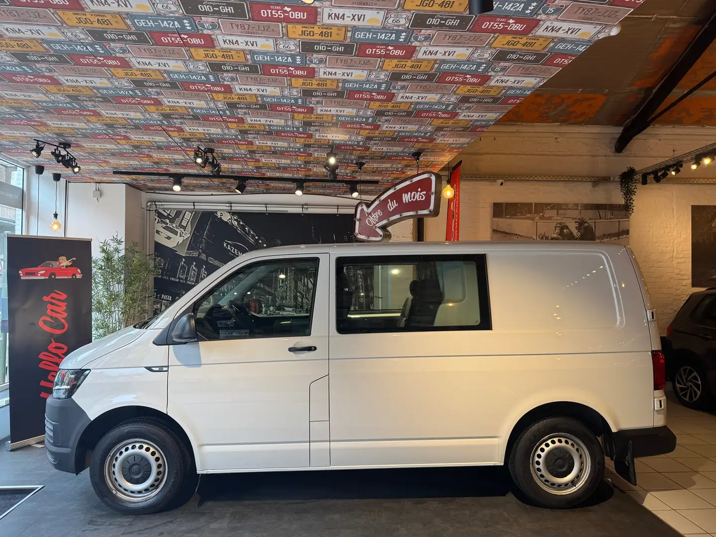 Volkswagen T6 Transporter 2.0 TSI * 5 PLACES * AIRCO * CARNET OK ! * EURO 6b Blanco - 2
