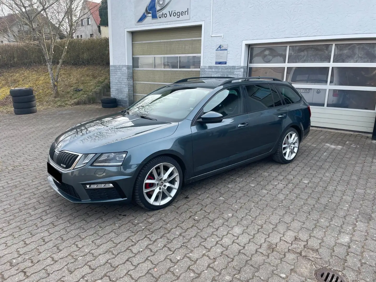 Skoda Octavia Combi, RS, HU/AU, Garantie, AHK, Grau - 1