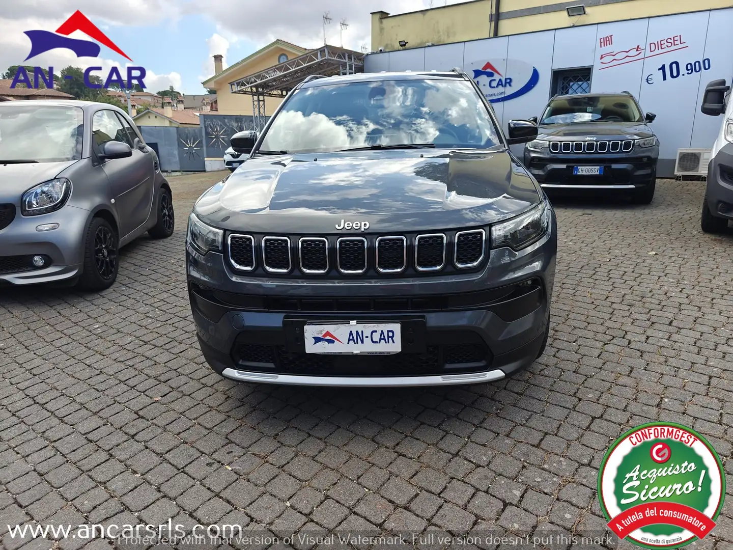 Jeep Compass 1.5 turbo MHEV 130cv Limited DCT - NO PLUG-IN Grigio - 2