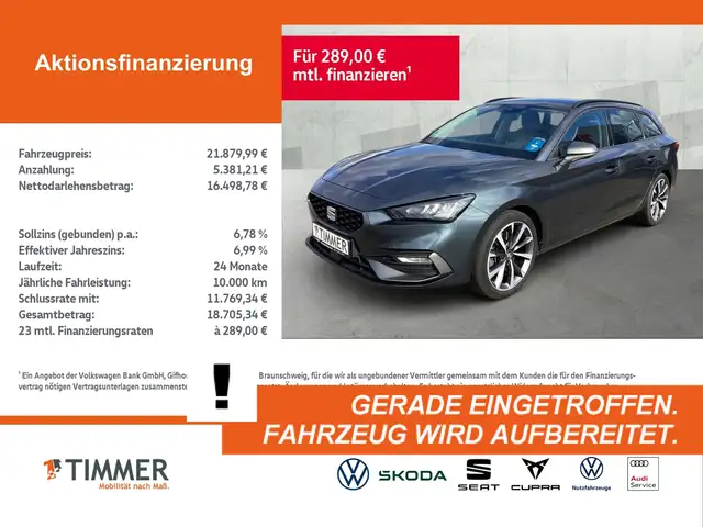 SEAT Leon ST 2.0 TDI DSG FR +AHK +LED +ACC +RKAM +NAVI +18"