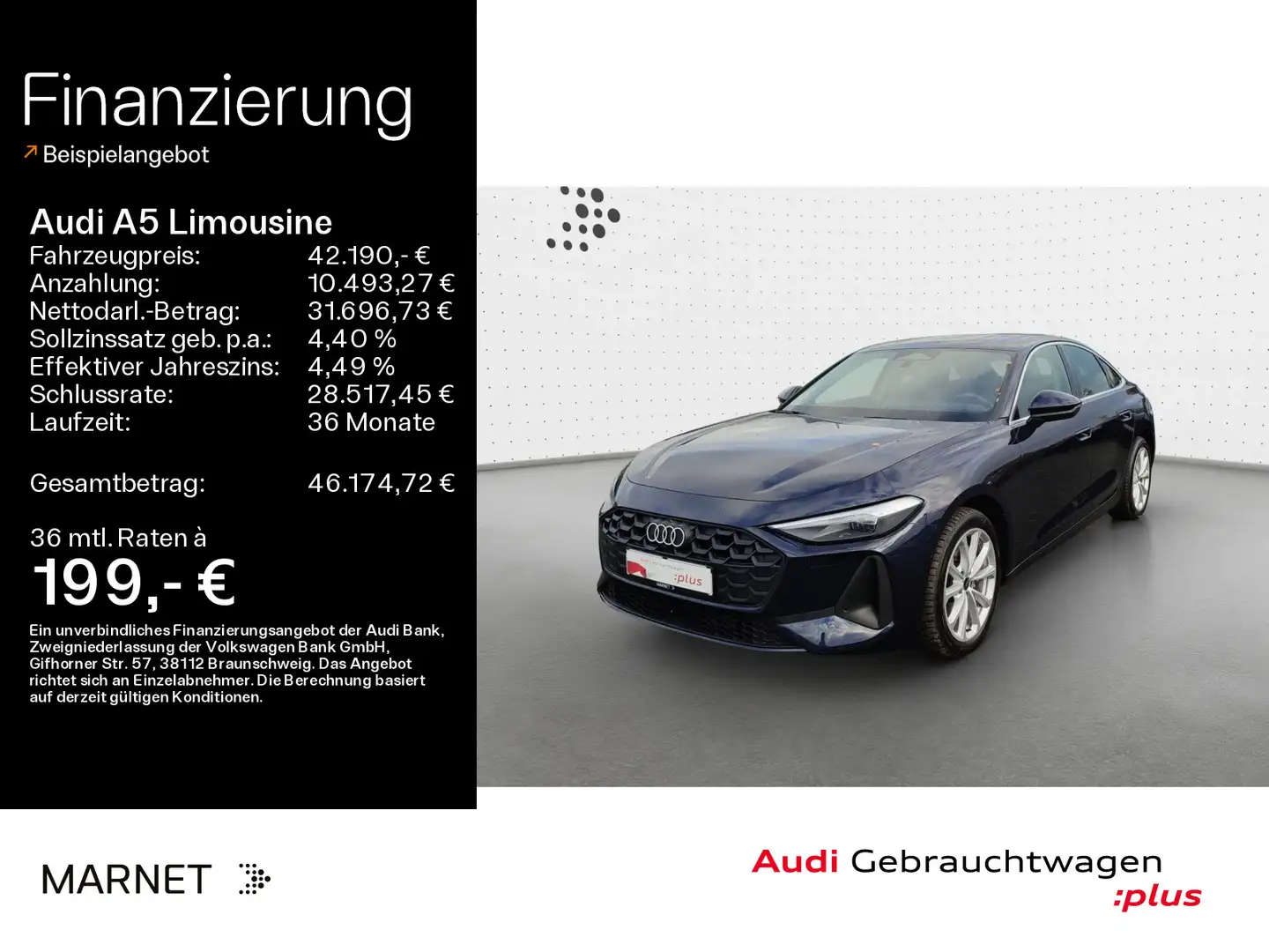 Audi A5 TFSI quattro*Navi*Alu*PDC*Virtual C Blau - 1