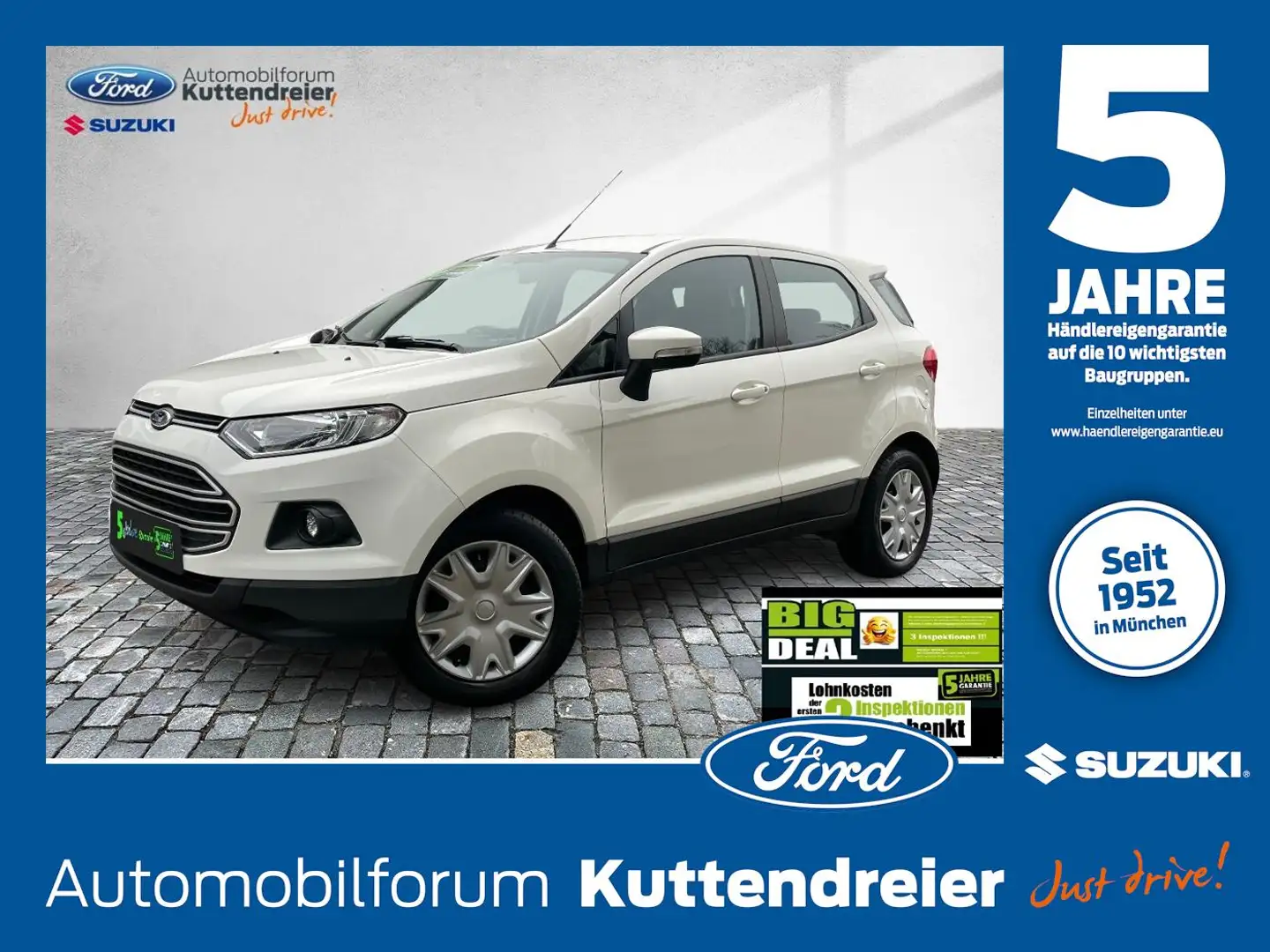 Ford EcoSport Trend Klimaaut. PDC Sitzheizung Alarm Gelb - 1
