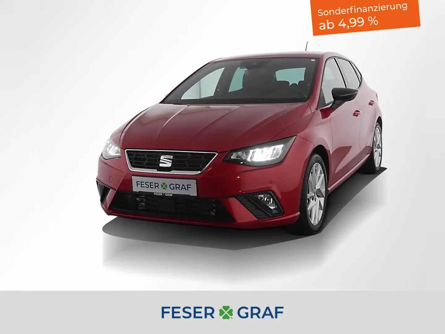 SEAT Ibiza 1.0 TSI FR/FullLink/SHZ/Rückfahrkamera/17" Rot - 1