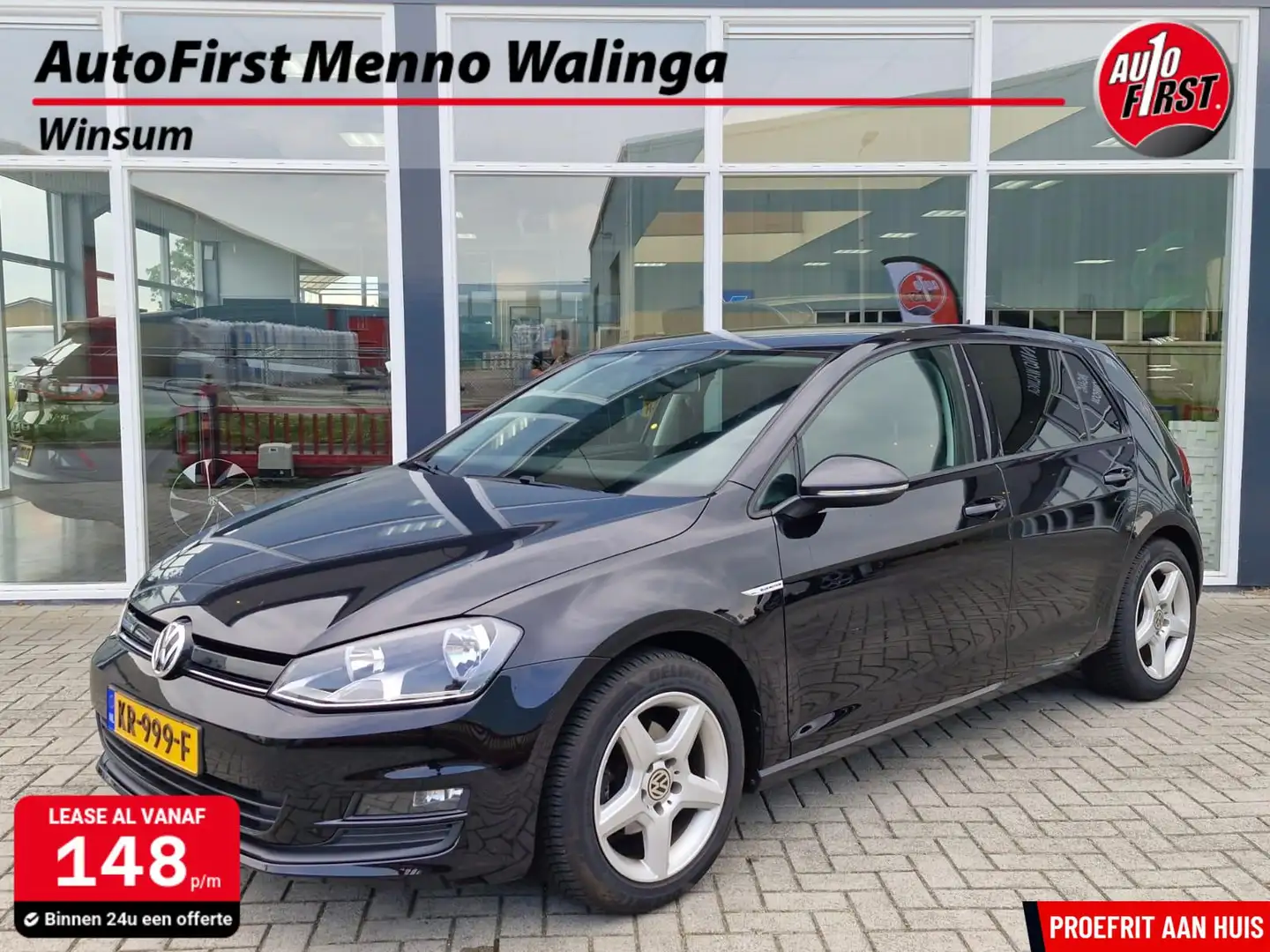 Volkswagen Golf 1.0 TSI Edition|DSG|Harmon kardon|Navi|Airco Zwart - 1