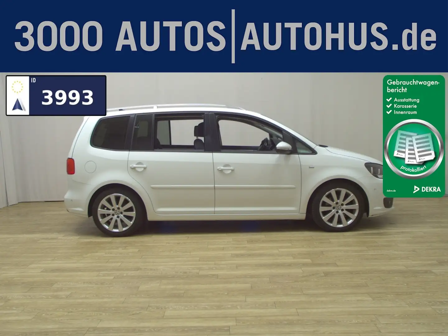 Volkswagen Touran 1.6 TDI Cup Navi PDC SHZ HU 03/27 Wit - 1