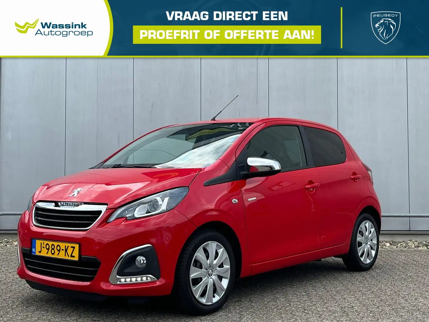 Peugeot 108 1.0 72pk 5drs Style | Airco | Bluetooth Rouge - 1