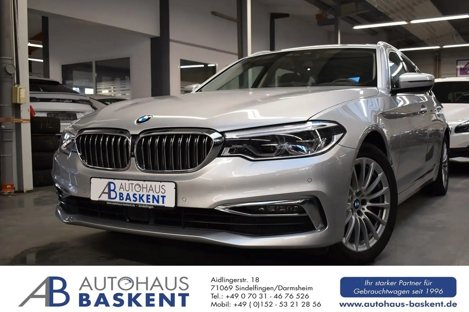 BMW 520 d Touring Luxury Line*LED*HEAD-UP*PANO*HIFI Zilver - 1