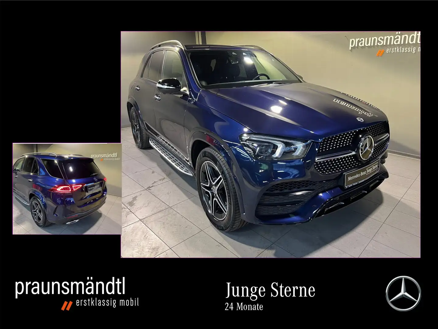 Mercedes-Benz GLE 400 d 4M AMG Night Sound/MuBe/MBUX/StaHzg/20 Blau - 1