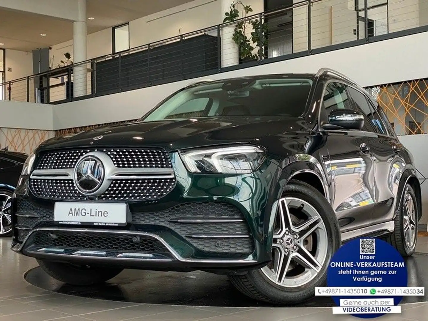 Mercedes-Benz GLE 350 de AMG-Line WideS Sbel Airmatic AHK DTR+ Grün - 1