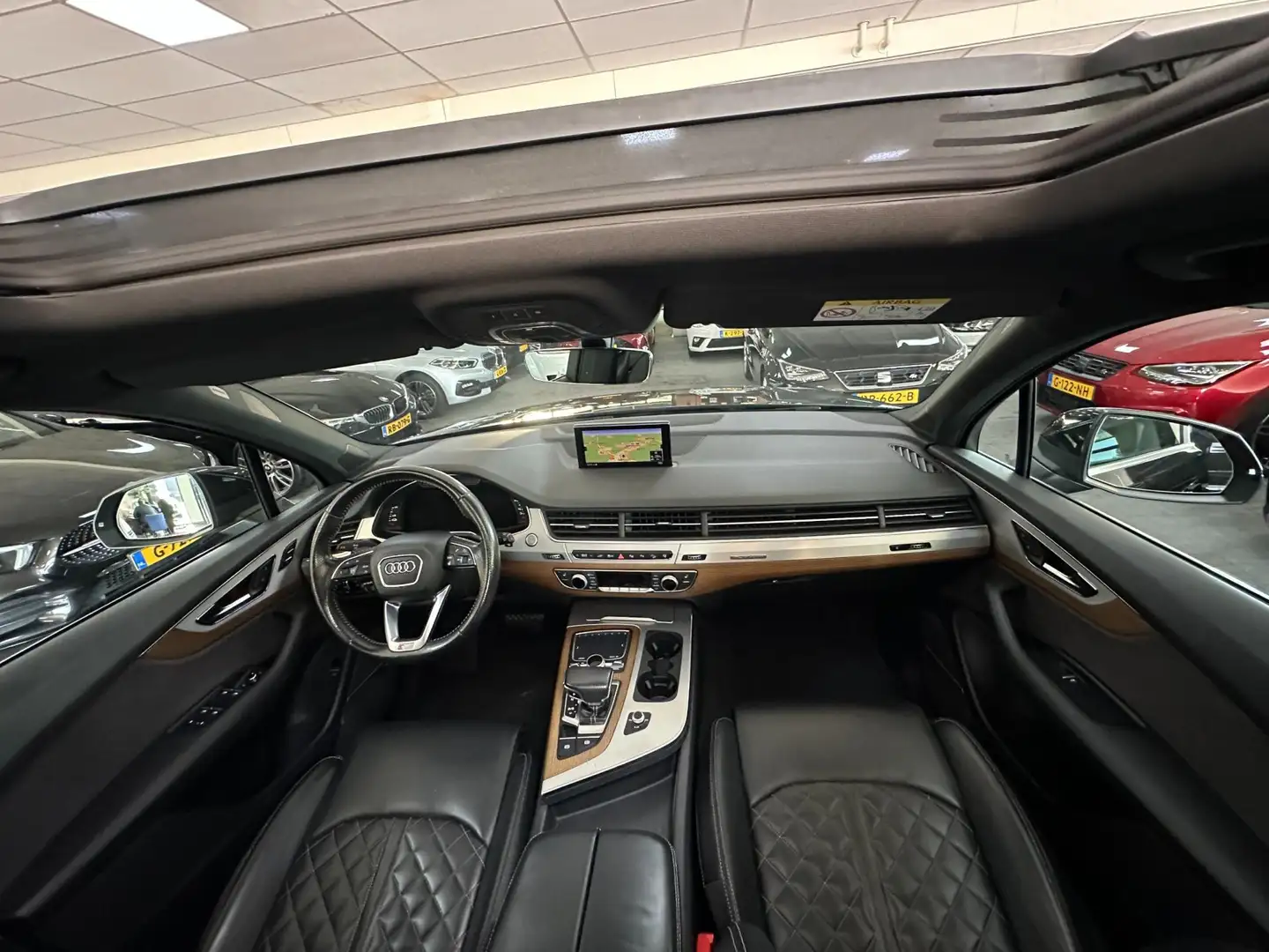 Audi Q7 3.0 TDI e-tron quattro Sport/PANO-DAK/CAMERA/LEDER Zwart - 2