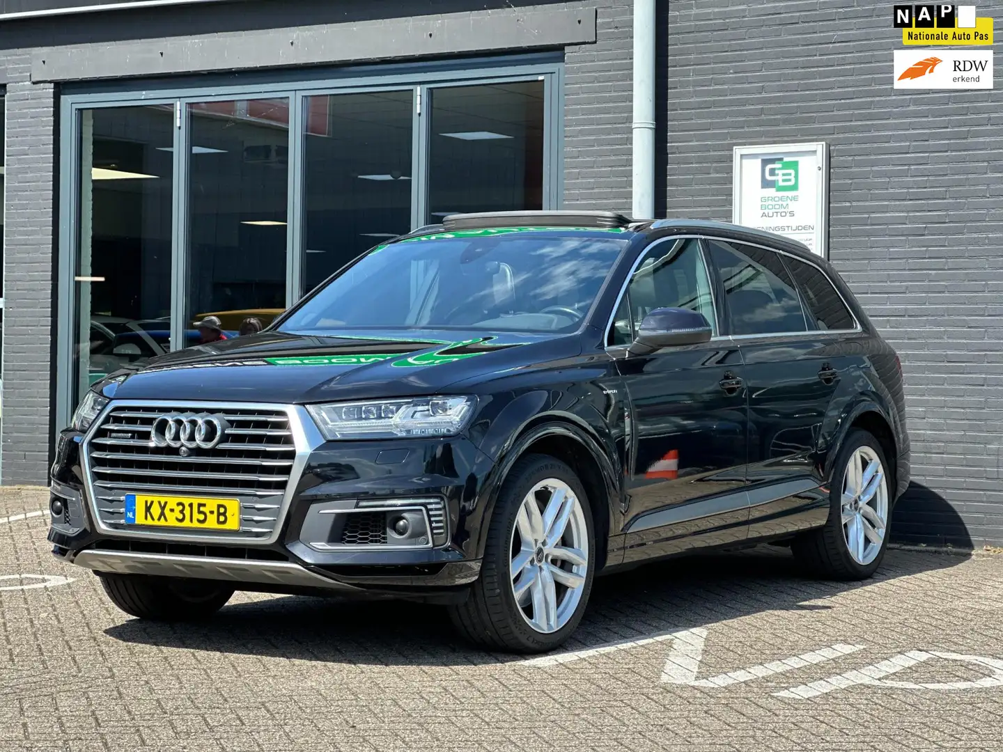 Audi Q7 3.0 TDI e-tron quattro Sport/PANO-DAK/CAMERA/LEDER Zwart - 1
