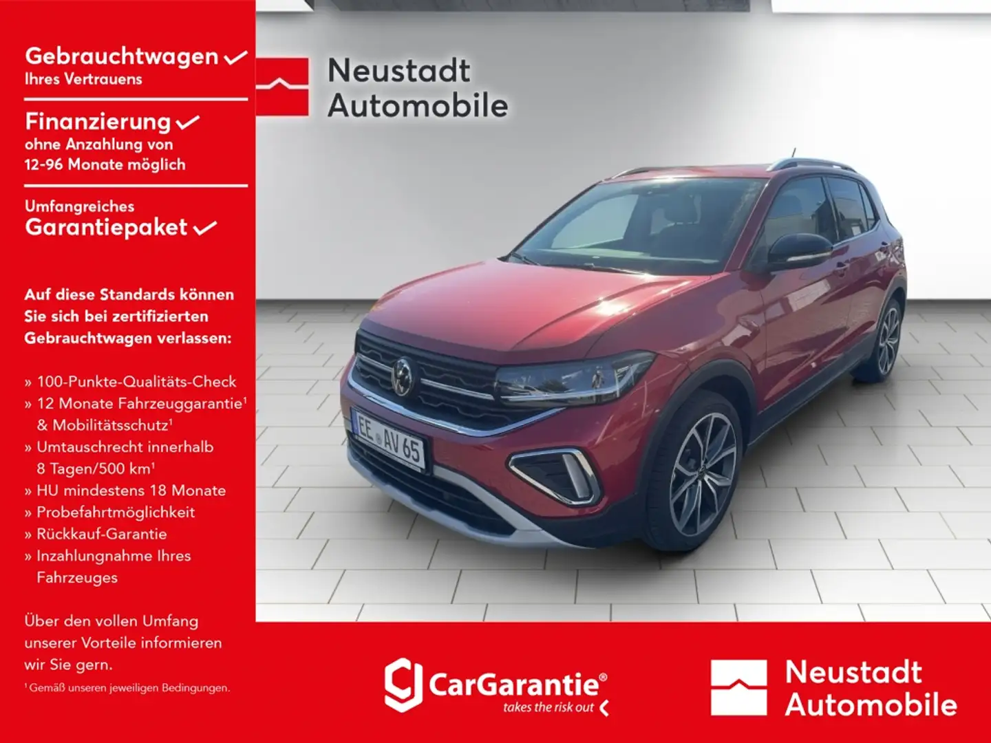 Volkswagen T-Cross 1.0 TSI 85 kW Style Rot - 1