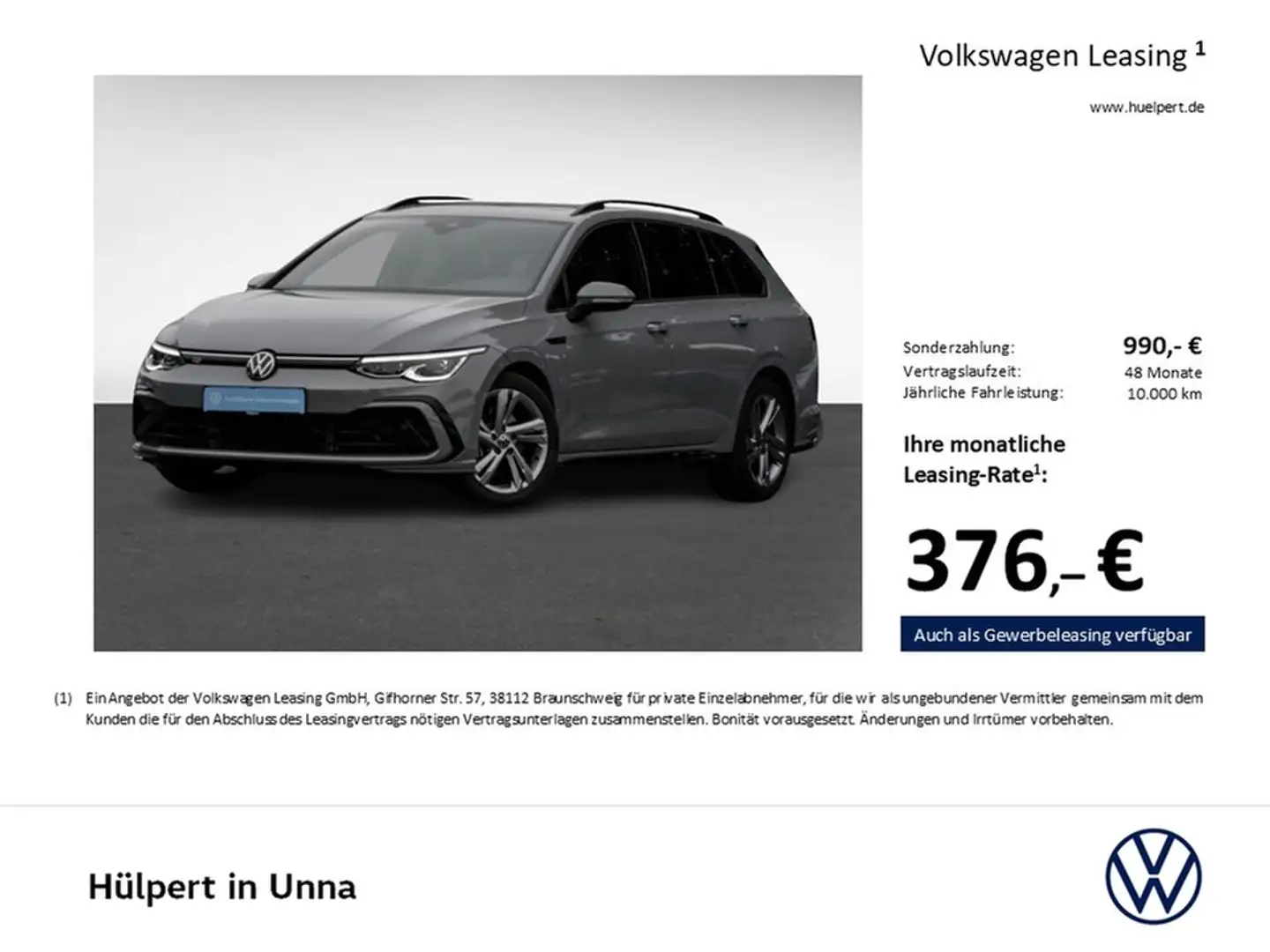 Volkswagen Golf Variant VIII 2.0 R-LINE PANO CAM ACC NAVI Grau - 2