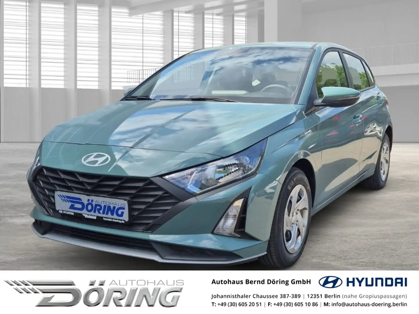 Hyundai i20 SELECT 1.2 Schaltwagen 79 PS Klimaanlage Grün - 1