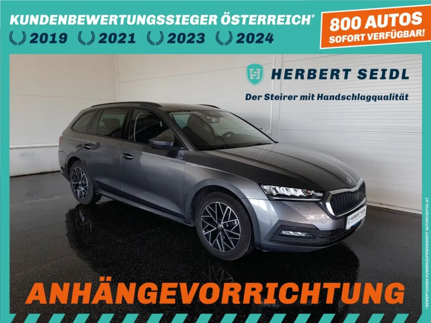 Skoda Octavia Combi 2,0 TDI DSG *17 ZOLL / LED MIT FLA & DYN BLINKER / VIRTUELL / NAVI / AHV / SPORT MASSAGESITZ / KEYLESS* Grau - 1