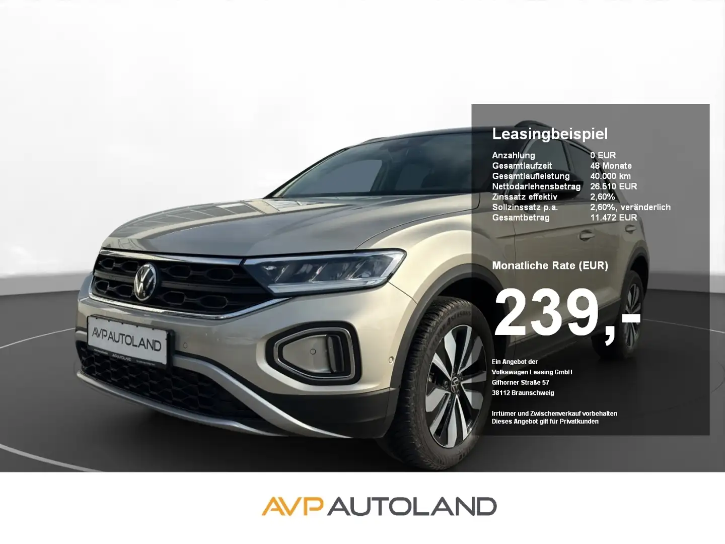 Volkswagen T-Roc 2.0 TDI MOVE | NAVI | AHK | LED | SITZH. | Zilver - 1