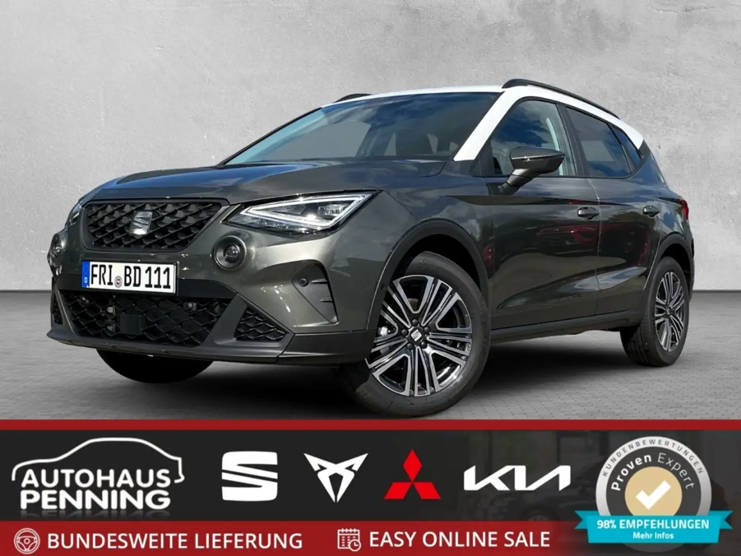 SEAT Arona STYLE EDITION / UPE: 35.290,- € / 1.0 TSI DSG LED Grau - 1