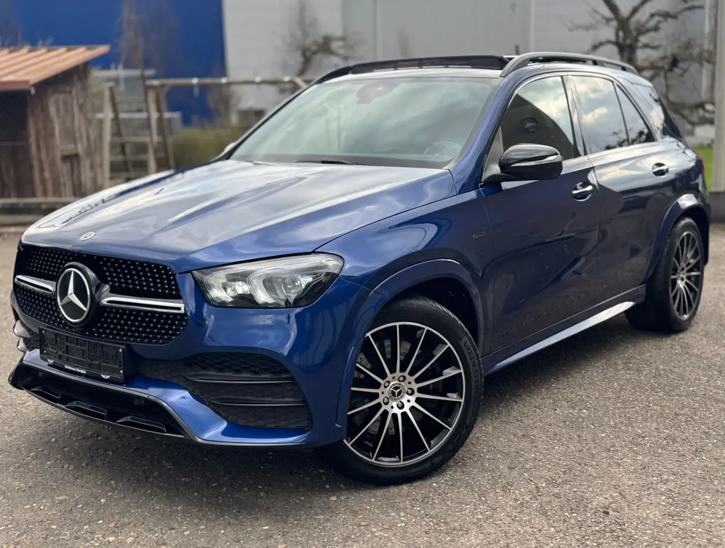 Mercedes-Benz GLE 350 de 4M AMG PANO 360° KEYL MUTLI. PRESTIGE Blauw - 1