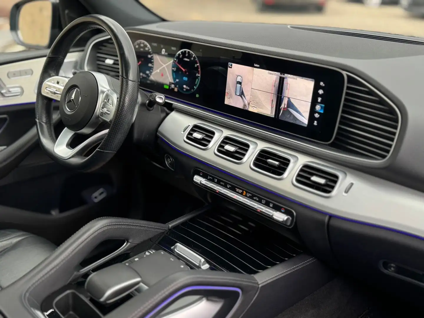 Mercedes-Benz GLE 350 de 4M AMG PANO 360° KEYL MUTLI. PRESTIGE Blauw - 2