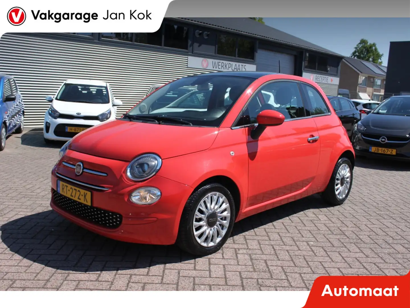 Fiat 500 0.9 TwinAir T Lounge, automaat, navigatie. Rot - 1