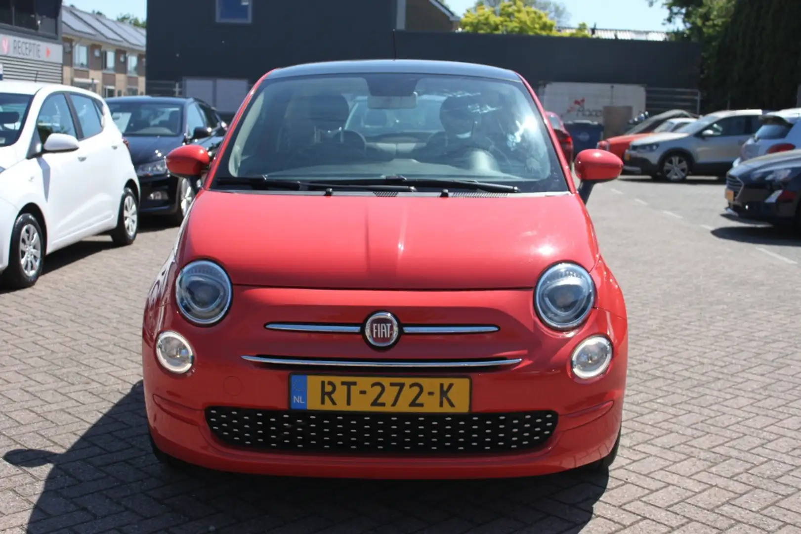 Fiat 500 0.9 TwinAir T Lounge, automaat, navigatie. Rojo - 2