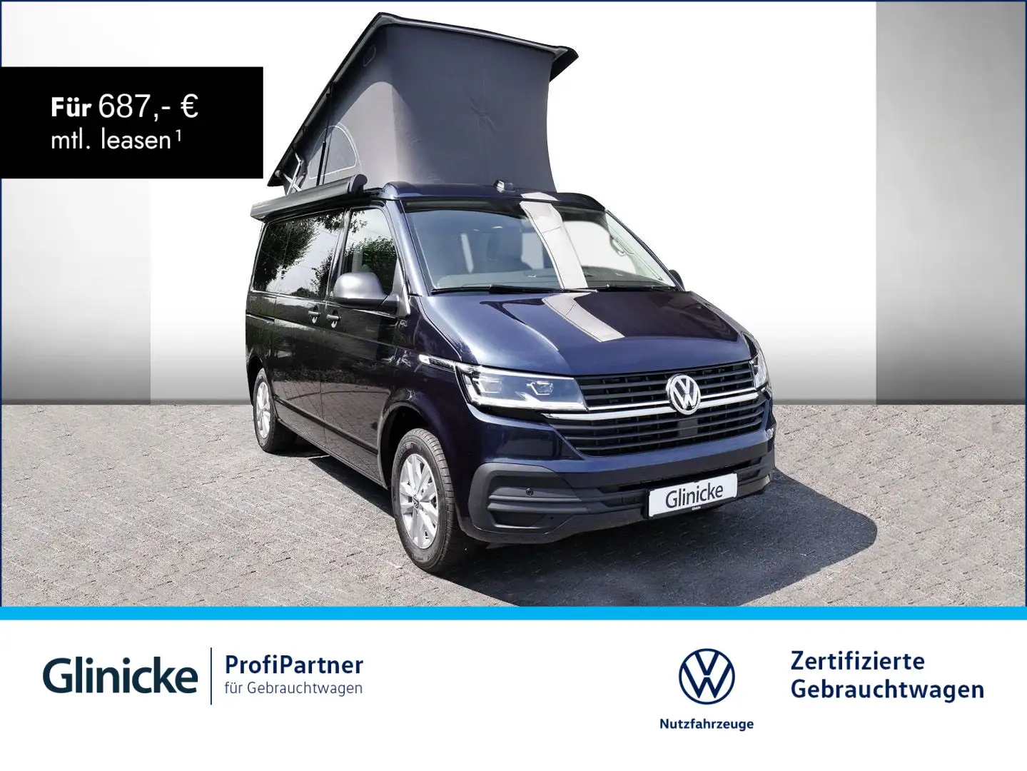 Volkswagen T6.1 California Coast 2.0 TDI DSG Standhzg ACC L Blau - 1
