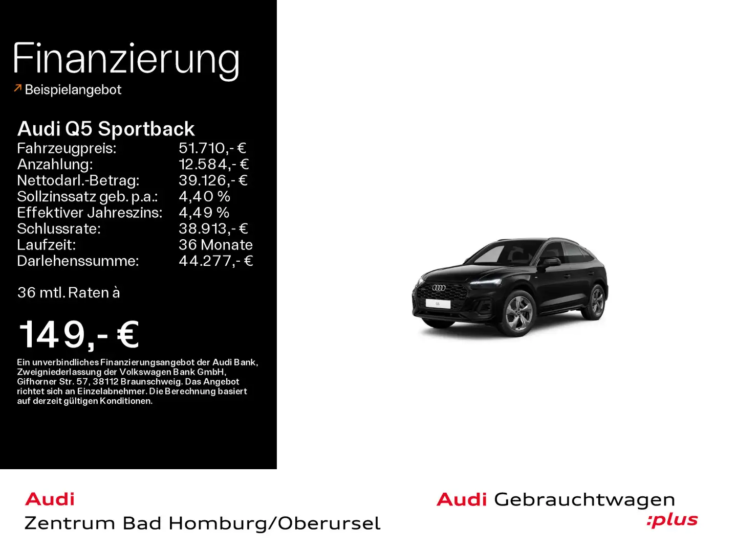 Audi Q5 S line 45 TFSI quattro*Stadt/Tour*M Schwarz - 1
