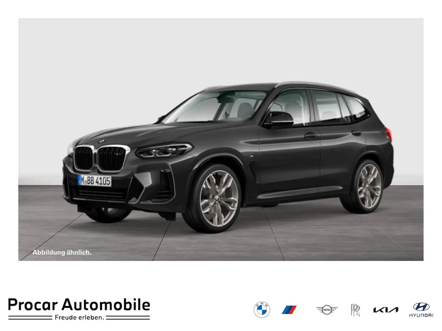 BMW X3 M 40d AHK Pano Laser HeadUp Standheiz. ACC Gris - 1