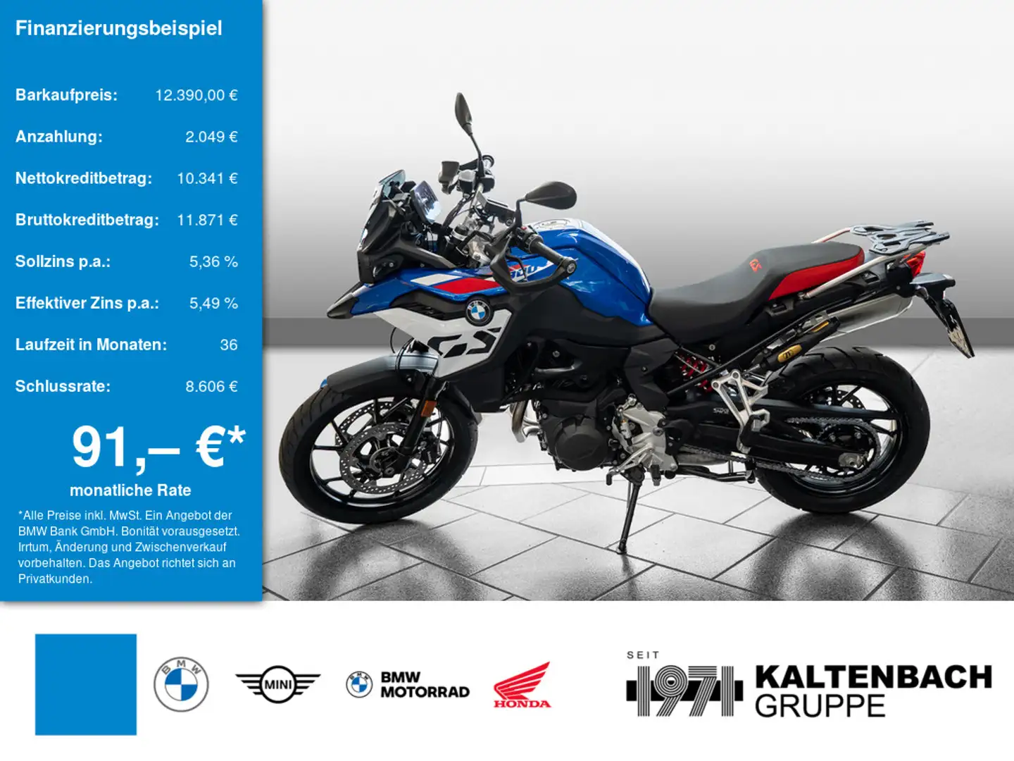 BMW F 800 GS KOMFORT-P. TOUREN-P. DYNAMIC-P. Blu/Azzurro - 1