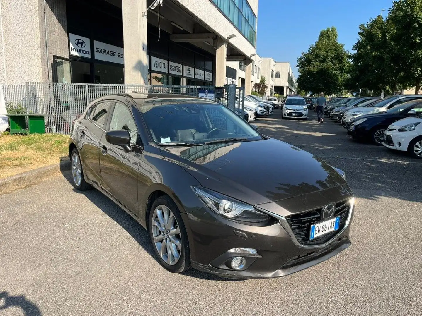 Mazda 3 Skyactiv-D Evolve AUTOMATICA + INT PELLE NERA Gris - 2