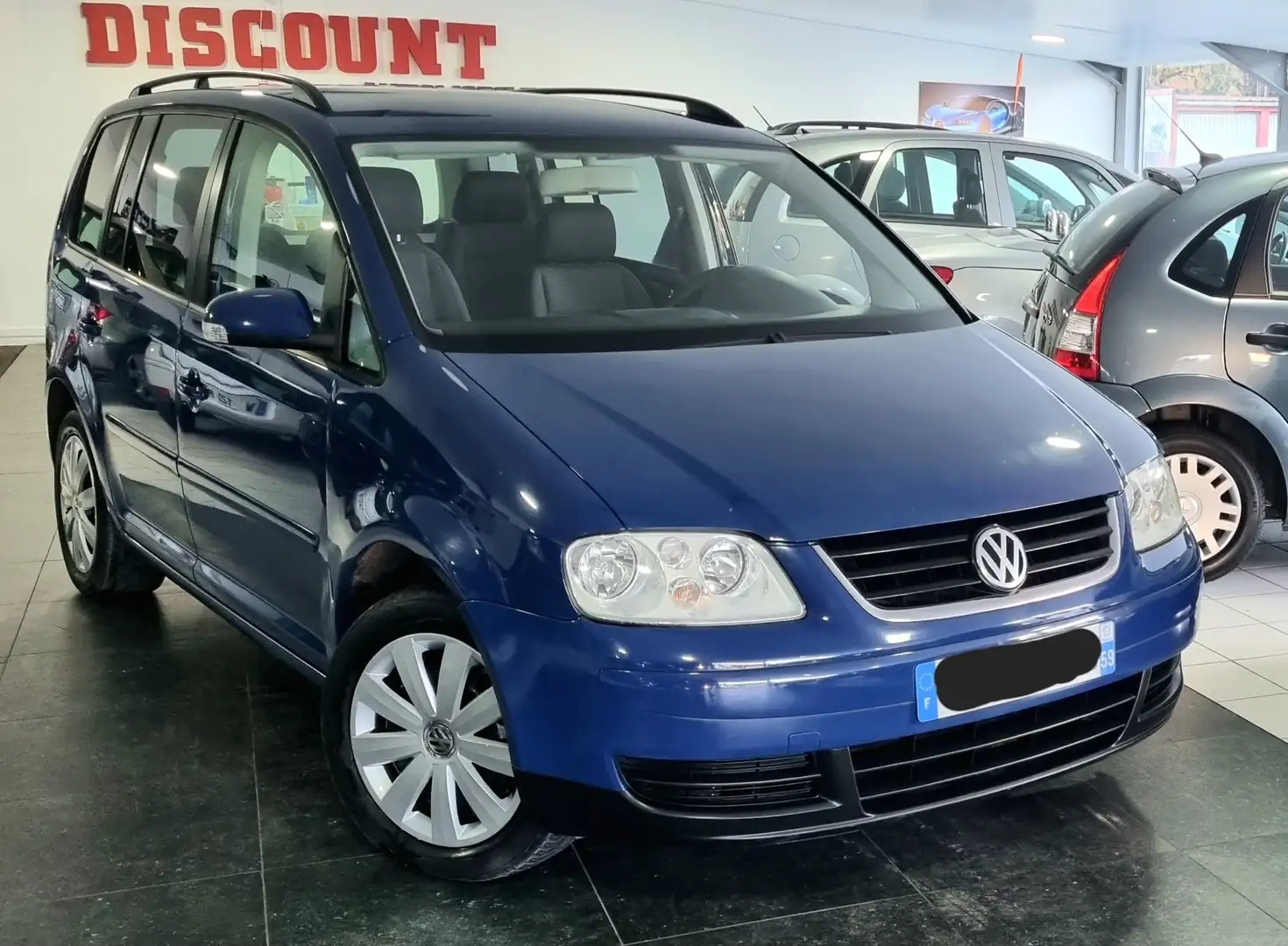 Volkswagen Touran 1.6 102 5pl Bleu - 1