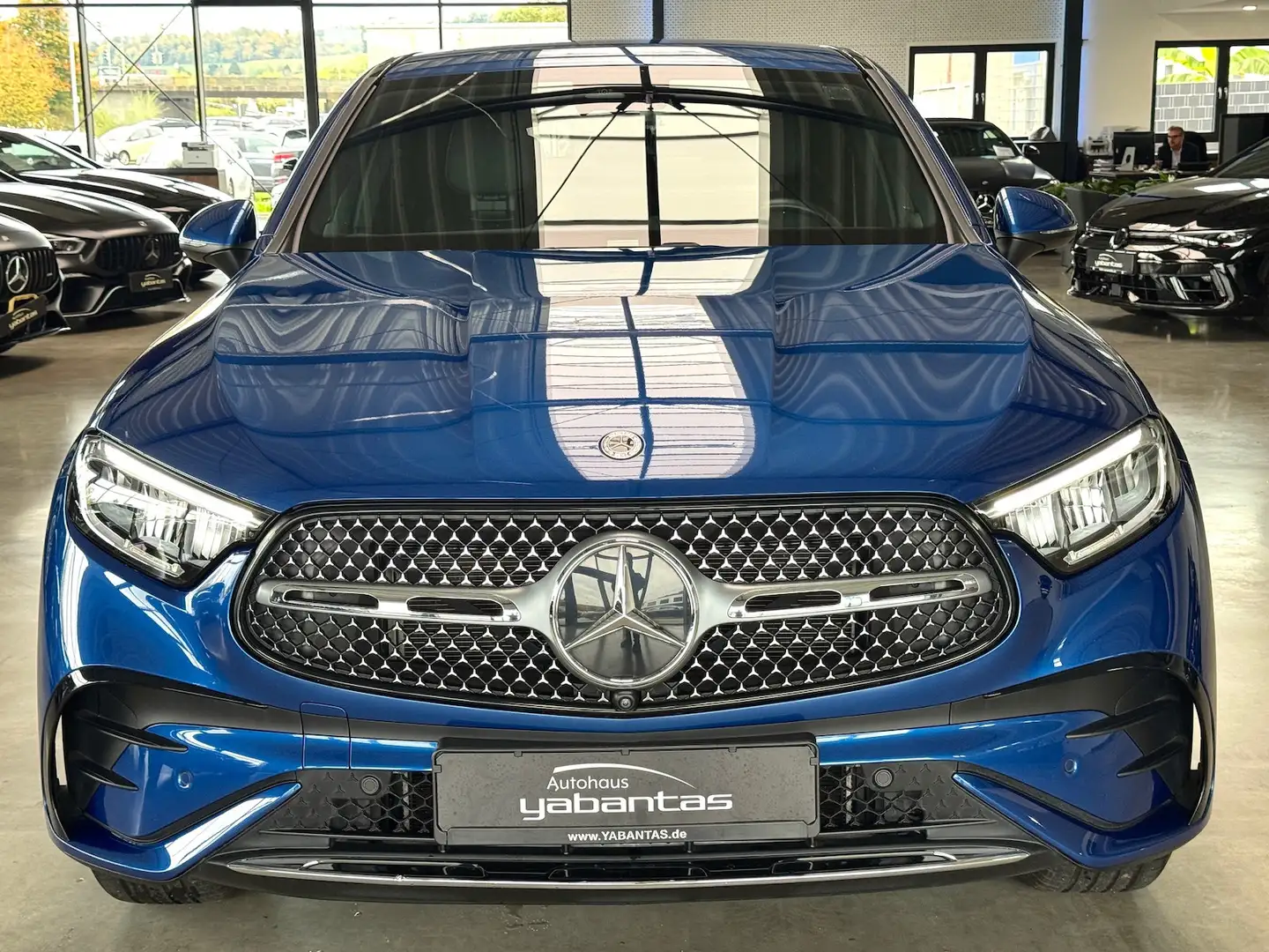 Mercedes-Benz GLC 450 d 4M Coupe AMG AIRMATIC HA-Lenk 360°-K Distronic M Bleu - 2