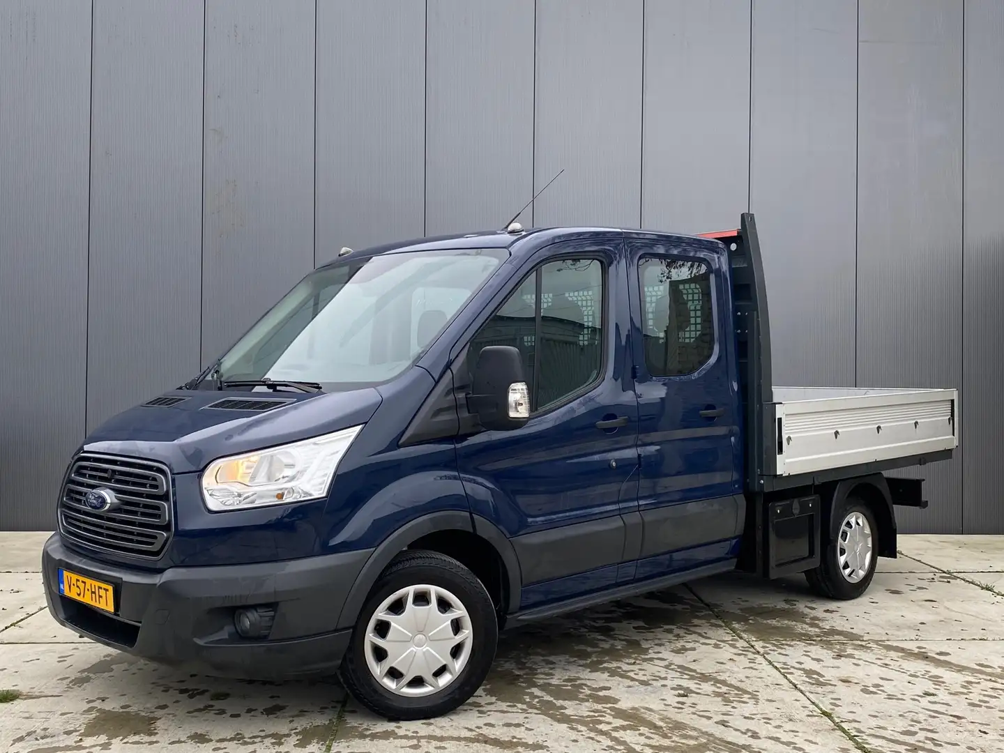 Ford Transit 310 2.0TDCI 96kW/130pk CC L2 Trend Pick-up Dubbele Blauw - 1