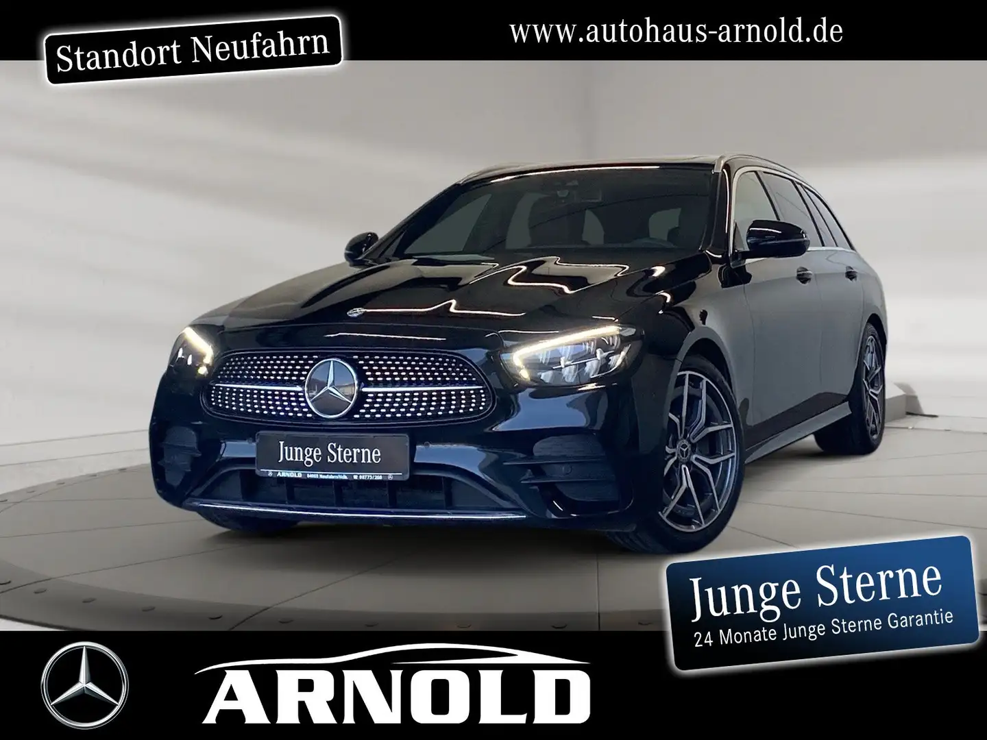 Mercedes-Benz E 200 E 200 T AMG-Line AHK Schiebedach Navi LED 19" !! Nero - 1