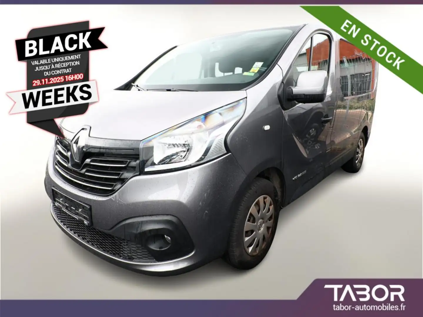 Renault Trafic 1,6 dCi 125 L1 Expression 9P GPS Grijs - 1
