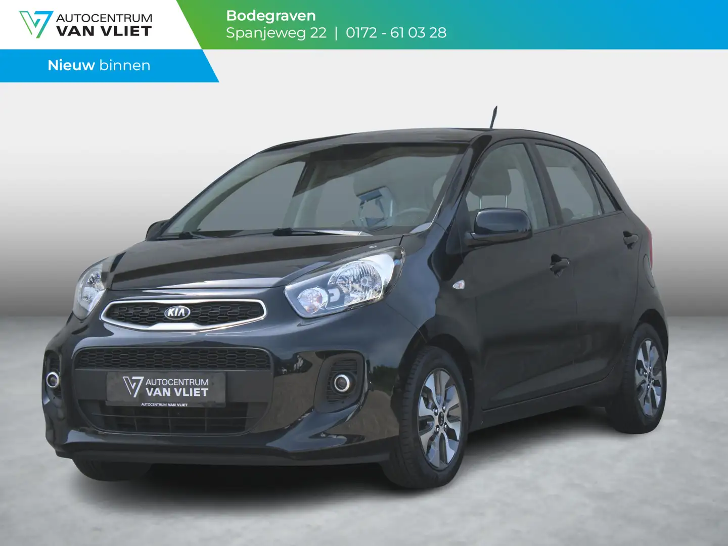 Kia Picanto 1.0 CVVT EconomyPlusLine | AIRCO | 12 MAANDEN BOVA Noir - 1