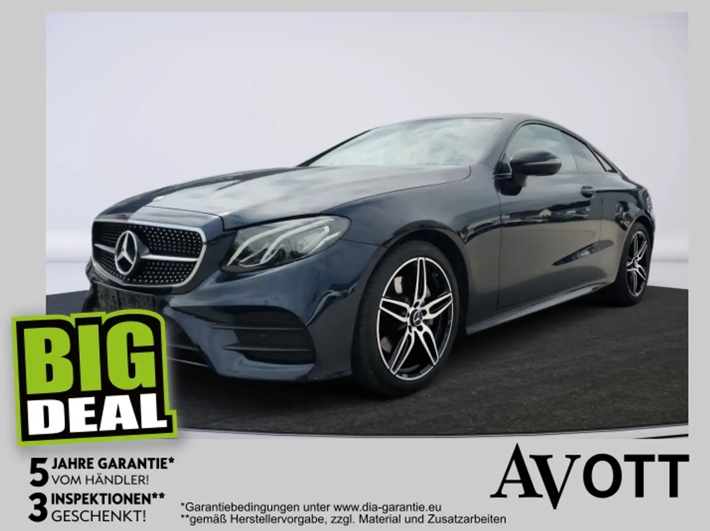 Mercedes-Benz E 220 d Aut. Coupe Panoramaschiebedach Blau - 1