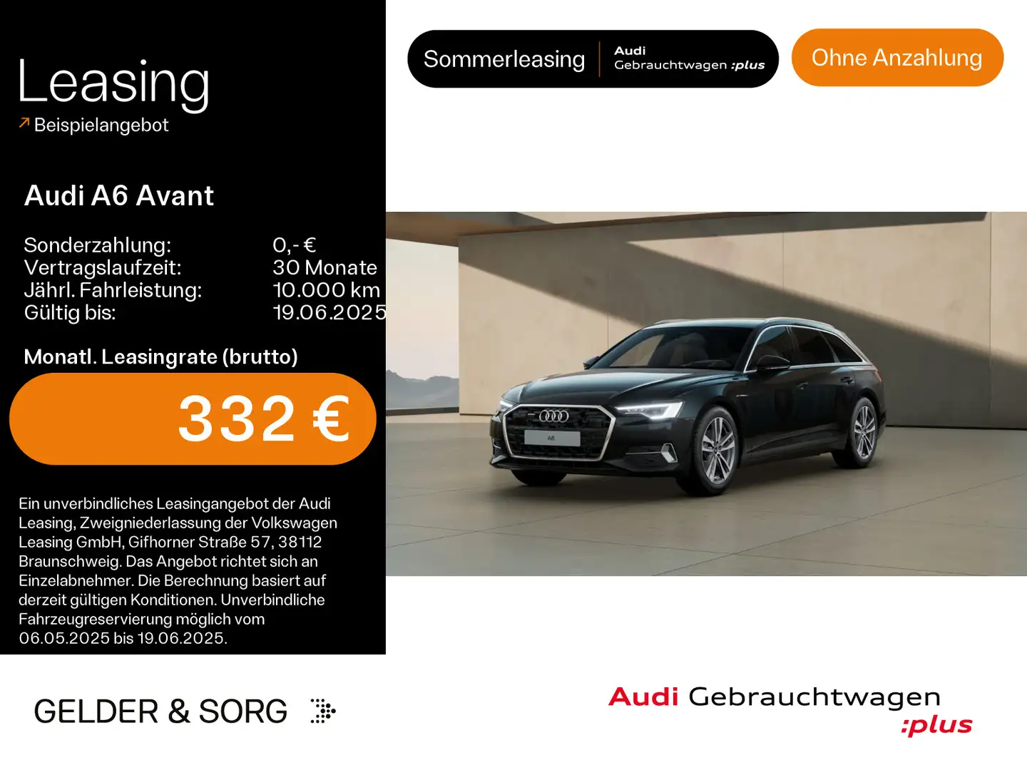 Audi A6 40 TDI qu. Winterräder*HUD*Matrix*AHK* Zwart - 1