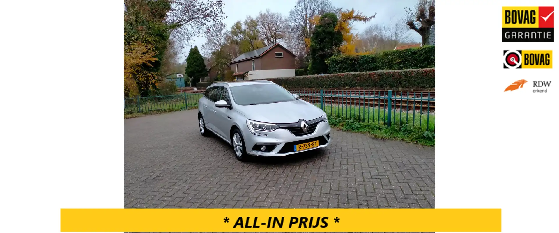 Renault Megane Estate 1.2 TCe Zen airco navi cruise ALLINRIJS Grau - 1